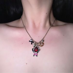 Vintage Betsey Johnson Vampire Necklace